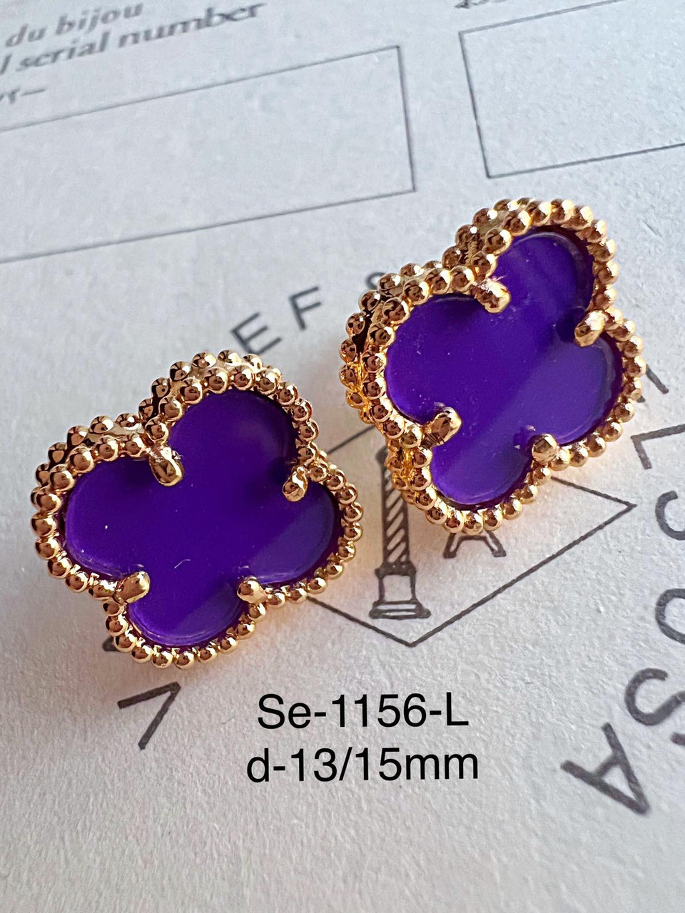 Сережки Stainlees Steel преміум (14-К)