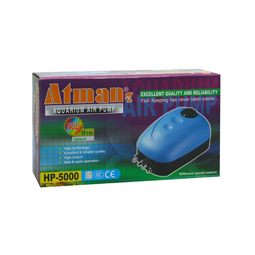Чотириканальний компресор для акваріума Atman HP-5000