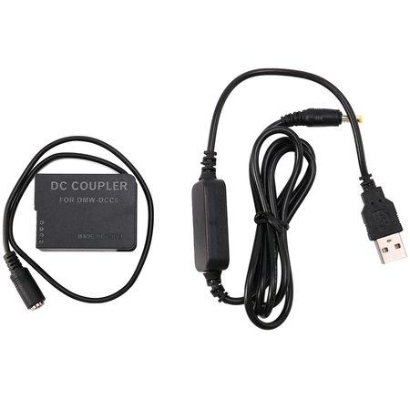 USB адаптер живлення DMW-DCC8 (замість акумулятора DMW-BLC12) для камер Panasonic