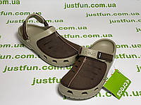 Сабо Crocs Yukon Vista Leather Clogs Espresso/Khaki чоловічі крокси 40-41