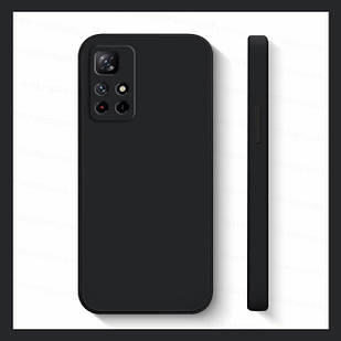 Чохол Silicone Case full для Xiaomi Redmi Note 11 Black