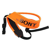 Плечевой шейный ремень для фотоаппаратов SONY (неопрен) - оранжевый