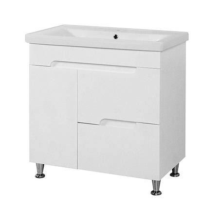 Тумба підлогова Сіметрі 80 см з умивальником Sava, фото 1