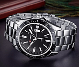 Якісний чоловічий годинник круглий класичний, гарний бюджетний кварцовий чоловічий годинник, фото 7