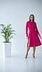 Красиве трикотажне плаття "420" фуксія, розміри 44,46,48,50,52, фото 2