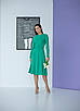 Красиве трикотажне плаття "420", смарагд, розміри 44,46,48,50,52, фото 6