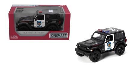 Дитяча колекційна машинка Kinsmart Jeep Wrangler KT5412WP металевий інерційний відчиняються двері іграшка