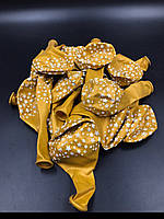 Воздушный шар металлик золото звезды 30 см Китай поштучно