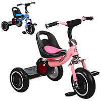 Велосипед трехколесный для девочки, с музыкой и подсветкой колес, Turbotrike M 3650-7 розовый