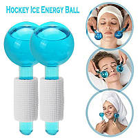 Охлаждающие роликовые шарики для массажа KRIO Ice Ball криосферы для массажа лица и тела 2шт набор