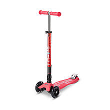 Самокат Micro Maxi Deluxe Foldable LED КОРАЛОВИЙ Micro MMD093