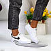 Кросівки білі жіночі, стильні молодіжні кеди, купити недорого біло-чорні кеди, розмір, фото 7