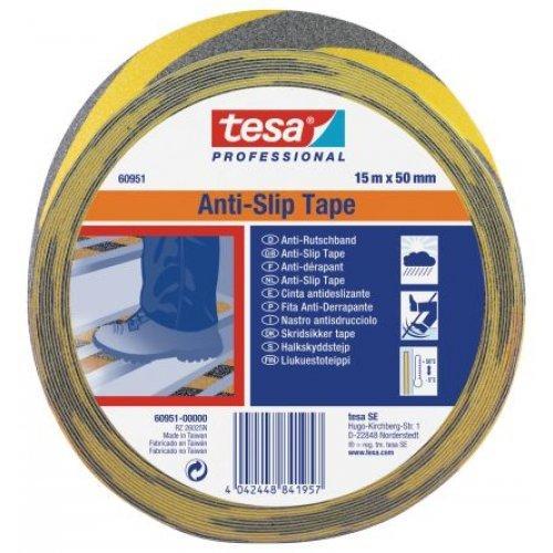 Стрічка проти ковзання чорно-жовта Tesa 60950