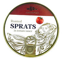 Шпроты жареные в томатном соусе Amberfish Roasted Sprats Латвия 240г