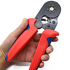 Кримпер-кліщі обжемные 6 кулачків (HSC8-6 0.25-6 мм) + набір наконечників (клем) - 1200 шт., фото 3