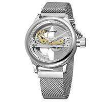 Наручний годинник Forsining 019 All Silver Diamonds