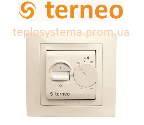Терморегулятор для теплої підлоги TERNEO mex unic (слонова кістка), Україна, фото 1