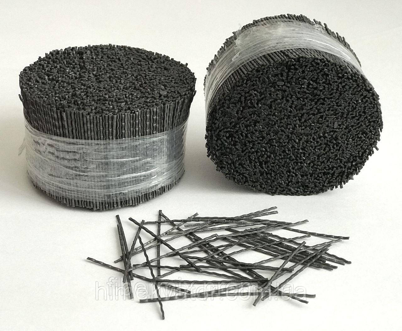 Фібра поліпропіленова (полімерна) 14,25,40,55 мм