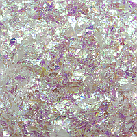 Конфеті "Слюда" хамелеон білий,50 г