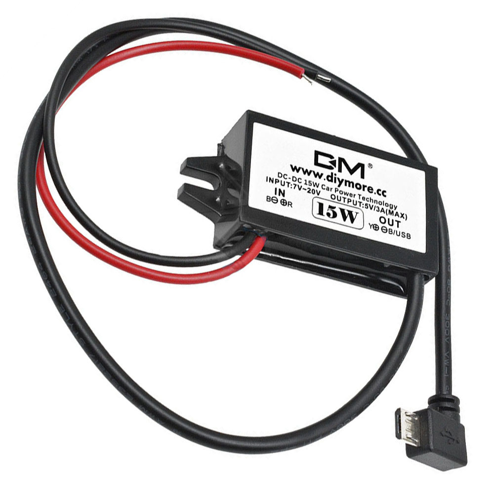 Авто адаптер №7 преобразователь с 7/20V на 5V навес 1х micro USB конвертер