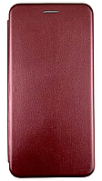 Чехол книжка Elegant book для Xiaomi Redmi 9 (на редми 9) бордовый