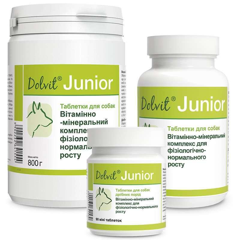 Dolfos Dolvit Junior 90 таб для нормального росту цуценят Долфос Долвит Юніор