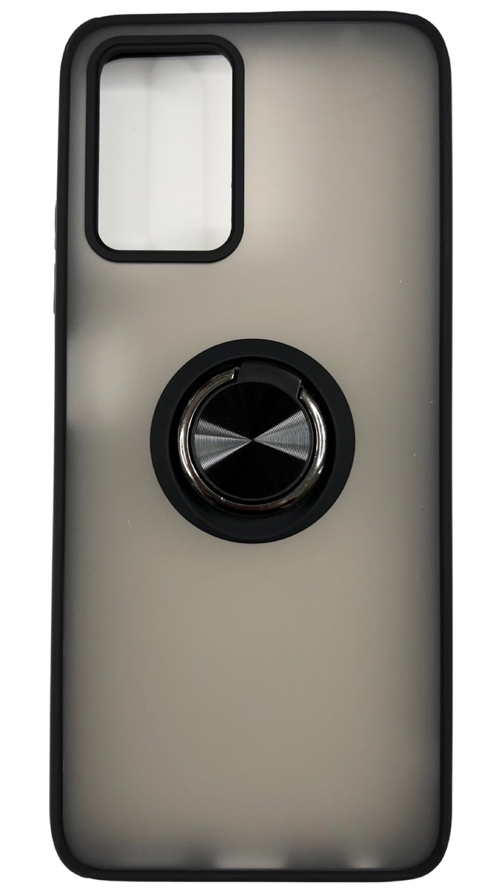 TPU чохол накладка Matte Ring Magnit для ZTE Blade V30 Vita (на зті блейд на30 віта) чорний