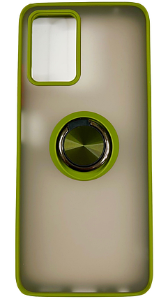 TPU чохол накладка Matte Ring Magnit для ZTE Blade V30 Vita (на зті блейд на30 гіта) світло-зелений, фото 1