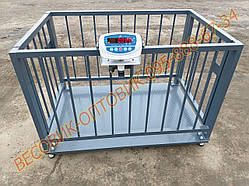 Ваги для тварин з обрешіткою 900 мм VTP-G 12575 Т1 1,25х0,75м 600кг