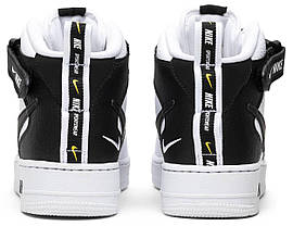 Кросівки Nike Air Force 1 Mid Utility White Black - 804609-103, фото 2