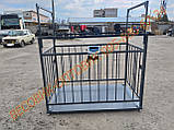 Ваги для тварин 1.25х2м 2000кг з обрешіткою 1500мм VTP-G 12520 Keli-T1, фото 10