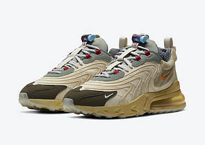 Кросівки Nike Air Max 270 React ENG Travis Scott Cactus Trails, фото 4