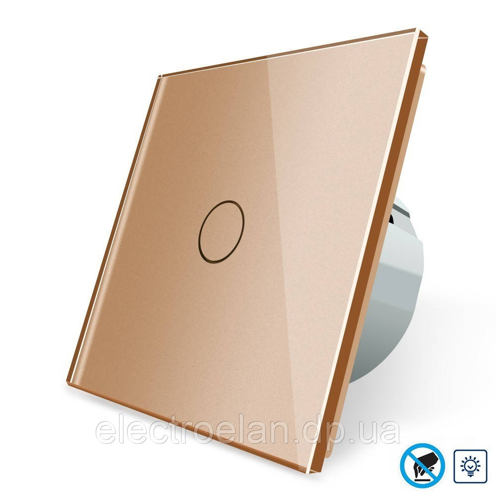 Безконтактний диммер Livolo золотий скло (VL-C701D-PRO-13)
