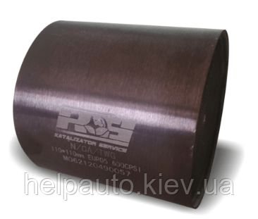 Універсальний каталізатор круглий ЕURO 5 / 600CPSI / 110*110