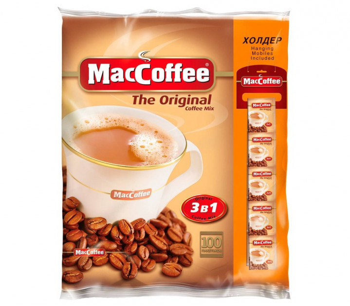 Кава розчинна Maccoffee Original 100 пакетів