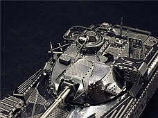 Металевий конструктор Танк Chieftain MK50 1:100. Металева збірна 3D модель танка. 3D пазл Танк Chieftain MK50, фото 2