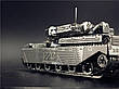 Металевий конструктор Танк Chieftain MK50 1:100. Металева збірна 3D модель танка. 3D пазл Танк Chieftain MK50, фото 2