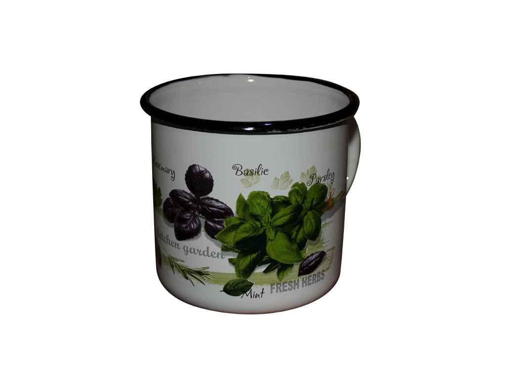 Кружка емальована 1л /2 без кришки Зелень фреш (I0107/2) ТМ IDILIA BP