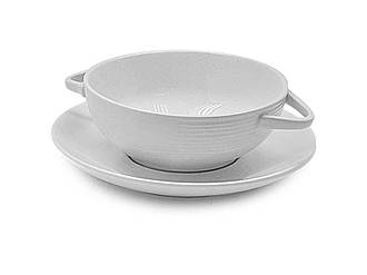 Бульйонниця з блюдцем керамічна 7 /6.5 (18/16.5см) MC3254 ТМ STENSON BP