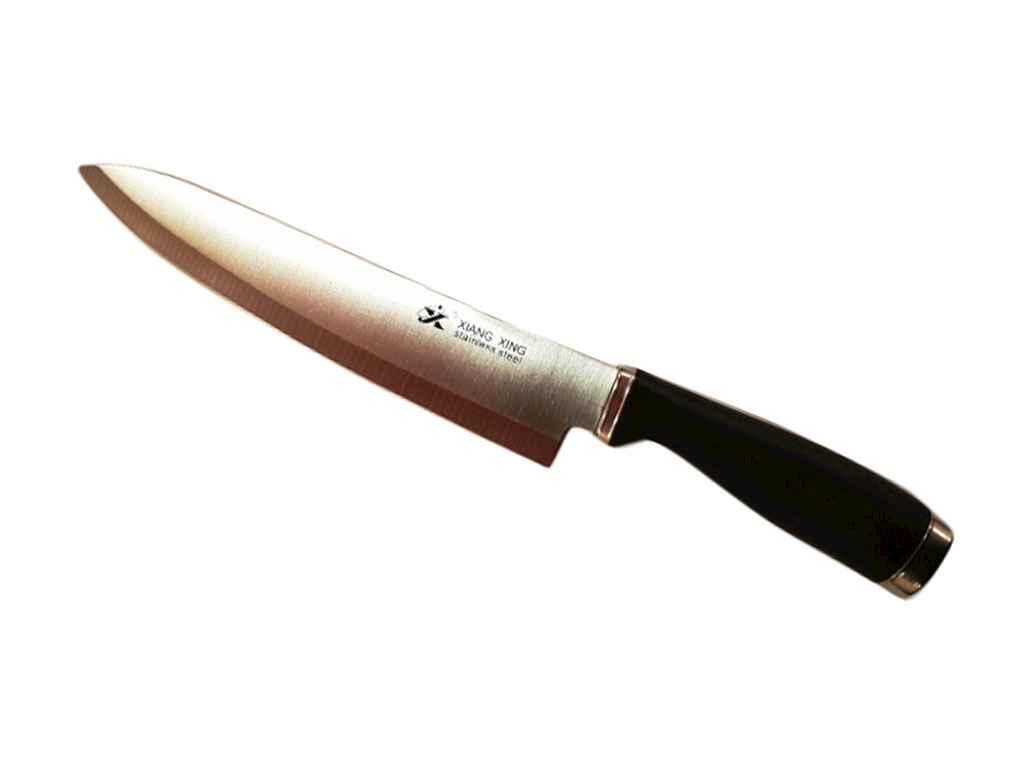 Ніж поварський професійний кухонний Xiang-Xing (Q55) широка чорна ручка - 33 см. ТМ ALI BP