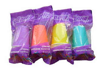 Склянка 250 мл без кришки (6 шт./пач) 10397 ТМ GLOW BP