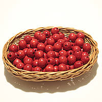 Дерев'яні намистини 16мм (100шт в упаковці) червоного кольору