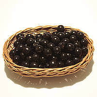 Дерев'яні намистини 16мм (100шт в упаковці) чорного кольору