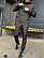 Спортивний костюм чорний чоловічий чоловічий Baza | Чоловічий спортивний костюм весняний осінній RA 5957, фото 3