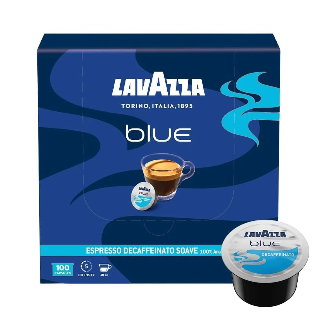 Кава в капсулах Lavazza Blue Decaffeinato 100 шт. без кофеїну Лавацца Блю капсули Італія