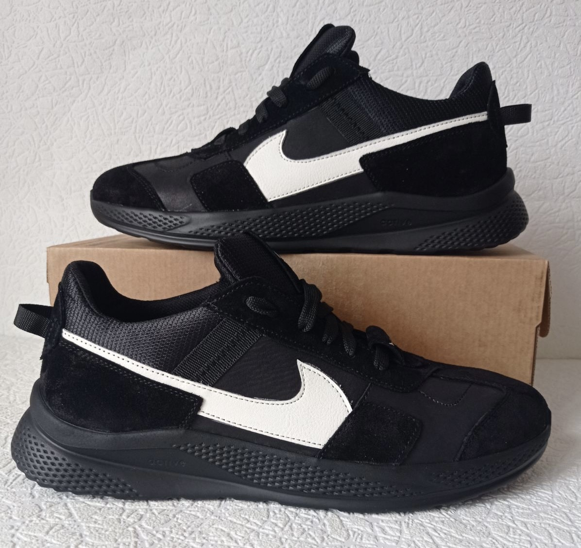 Nike Vapor nxt чоловічі чорні стильні шкіряні кросівки