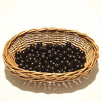 Намистини дерев'яні 11мм (100шт в уп) чорного кольору