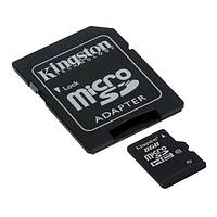 Карта пам'яті KINGSTON micro SD 8 ГБ Class 10 с адаптером