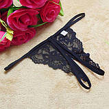 Напівпрозорі мереживні жіночі трусики, фото 2