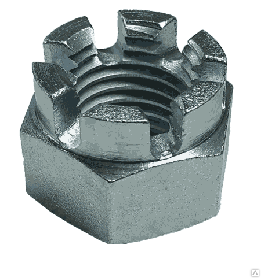 Гайка корончаста DIN 935 кл.міц.8